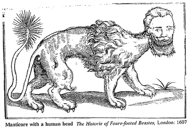 Manticore with Male head, 1607